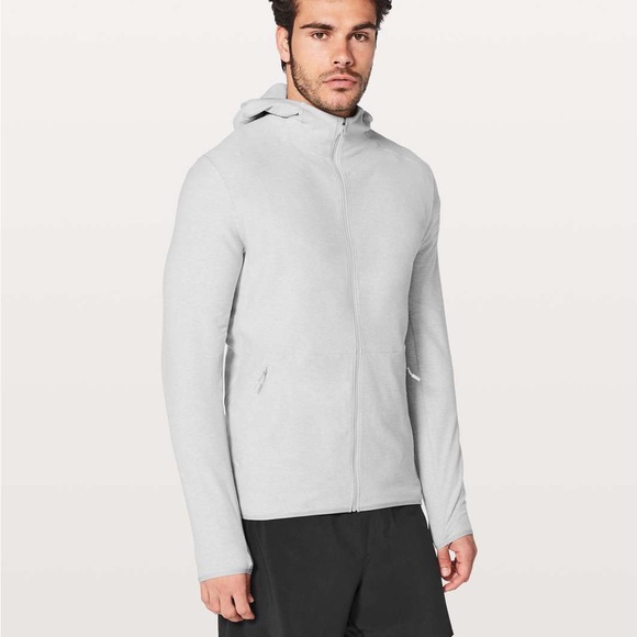 Lululemon Surge Warm Full ZipHeathered Sea Salt (First Release) Small